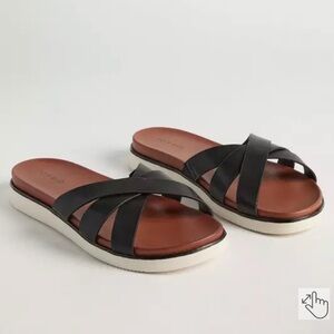 Women's Black Slide Sandals